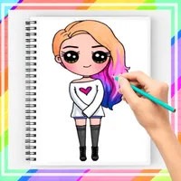 How to Draw Girl Step by Step icon