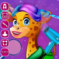 Animals Hair styles Girls Game icon