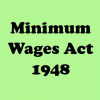 Minimum Wages Act 1948 Act Ind icon