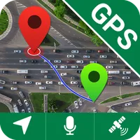 GPS Navigation Map Route Find icon