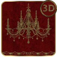 Red Gold Chandelier 3D Next La icon