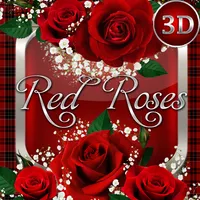 Red Roses 3D Next Launcher the icon