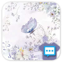 Floral watercolor skin for Nex icon