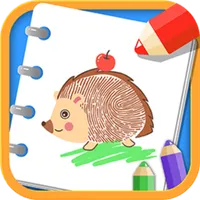 Creative fingerprint drawing icon