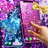 Sequin glitter live wallpaper icon