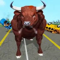 Angry Wild Bull Attack Game 3d icon