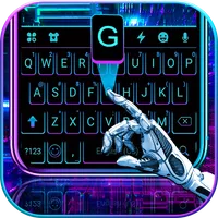 Black Neon 3D Keyboard Theme icon