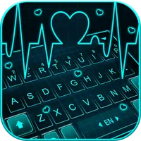 Animated Neon Heart Keyboard T icon