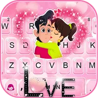 Couple Love Roses Keyboard The icon