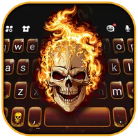 Fierce Burning Skull Keyboard  icon