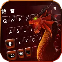 Fierce Red Dragon Keyboard Bac icon