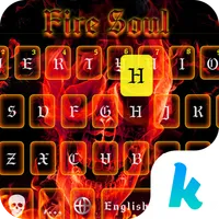 Fire Soul Skull Keyboard Theme icon