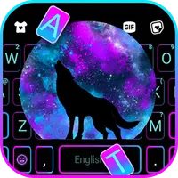 Galaxy Howling Wolf Keyboard B icon
