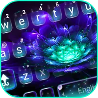 Galaxy Purple Flower Keyboard  icon