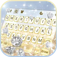 Gold Lux Diamonds Keyboard The icon