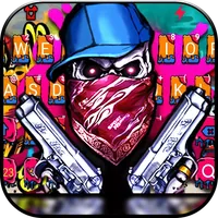 Graffiti Gun Mask Skull Keyboa icon