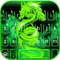 Green Neon Dragon Keyboard The icon