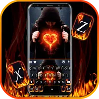 Love Fire Man Keyboard Backgro icon