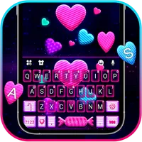 Neon Candy Hearts Theme icon