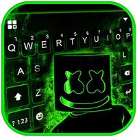 Neon Green DJ Keyboard Theme icon