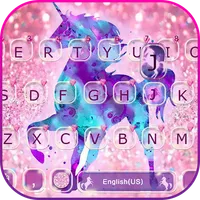 Pink Glisten Unicorn Keyboard  icon