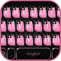 Pink Black Keyboard Theme icon