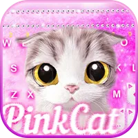 Pink Cat Keyboard Theme icon