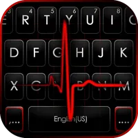 Red Heartbeat Live Keyboard Ba icon