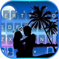 Romantic Beach Love Keyboard B icon