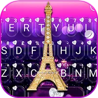 Romantic Paris Night Keyboard  icon