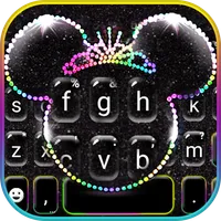 Silver Glitter Minny Keyboard  icon