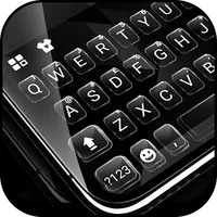 Simple Black Glass Keyboard Th icon