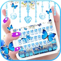 Spring Blue Butterfly Keyboard icon