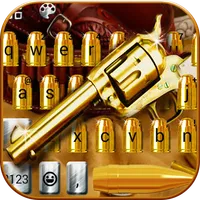 Western Gold Gun Keyboard Them icon