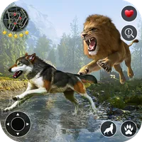 Wild Animal Wolf Game icon