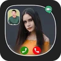 Video Call with Girl Prank icon