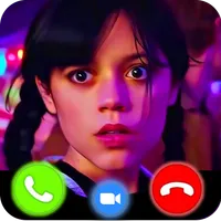 Wednesday Addams horror call icon