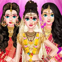 Indian Wedding Makeup Dress up icon