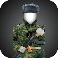 Modern soldier-RU photomontage icon