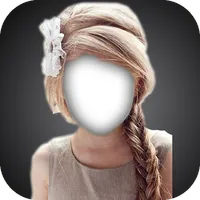 Teen Girl Kid Hairstyle Frame icon