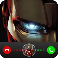 Iron Hero Man Video Fake Call icon