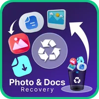 Restore photos: Photo recovery icon