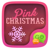 GO SMS PINK CHRISTMAS THEME icon
