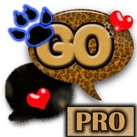 Gold Leopard Theme for GO SMS icon