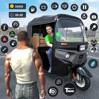 Modern Rickshaw Driving Games icon