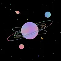 [메리골드] 블랙 우주 카카오톡 테마 icon