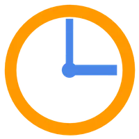 Simple full screen night Clock icon