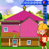 Pink House Construction icon