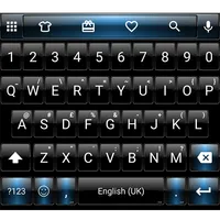 Emoji Keyboard Dusk Black Blue icon