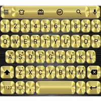 Emoji Keyboard Metallic Gold icon